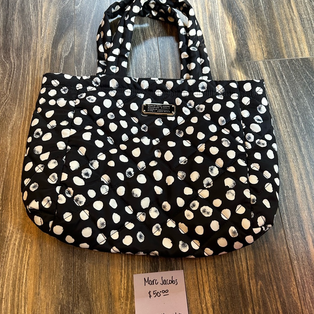 Marc Jacobs Black and White Dot Tote